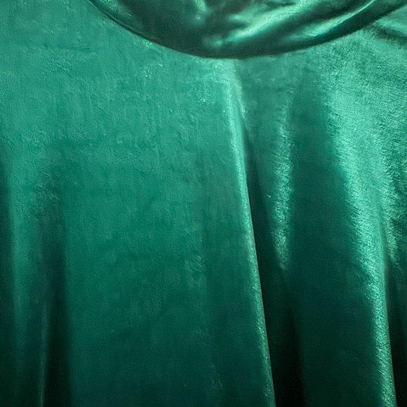 Velvet Dark Green Mock Wrap Dress NWOT - Picture 4 of 9